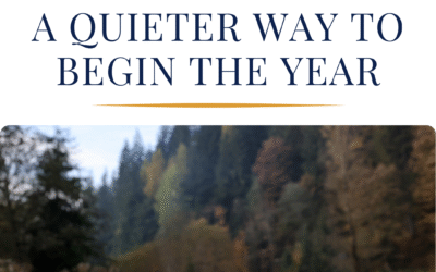 A QUIETER WAY TO BEGIN THE YEAR
