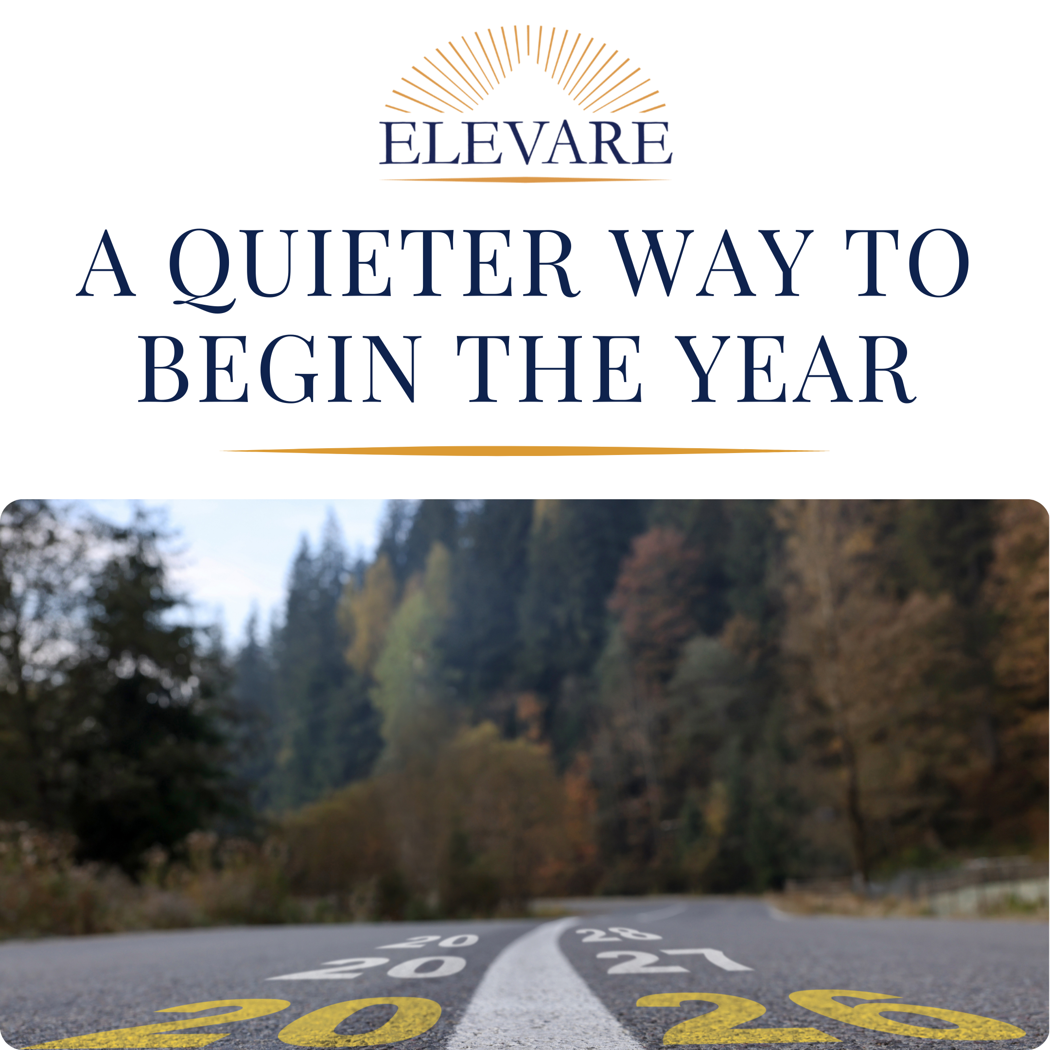 A Quieter Way to Begin the Year Monica Rougeau